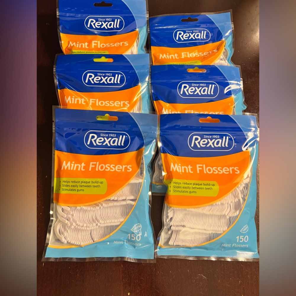 Mint Flossers 6 bags 150ct=900ct